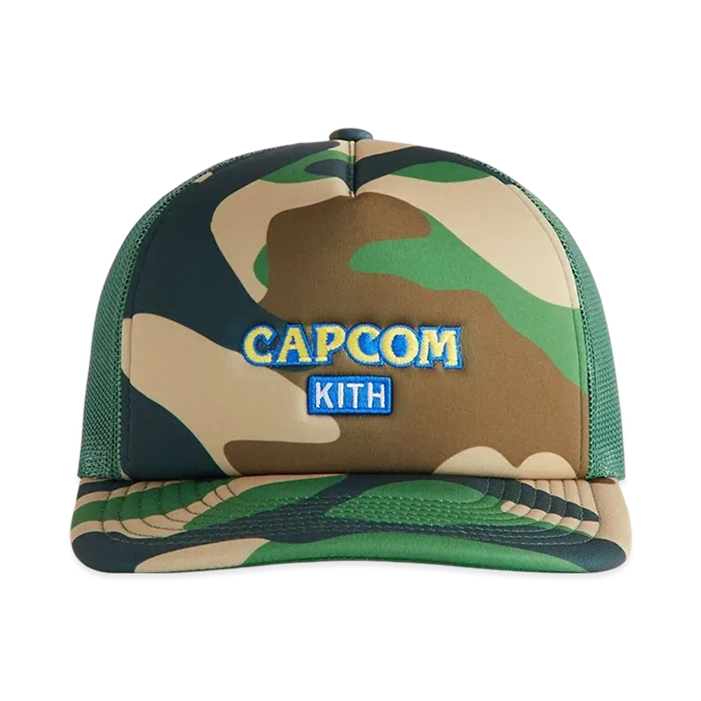 Kith x Capcom Camo Nolan Trucker Hat "Camo"
