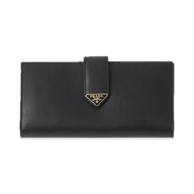 PRADA City Calf Tab Wallet "Black"