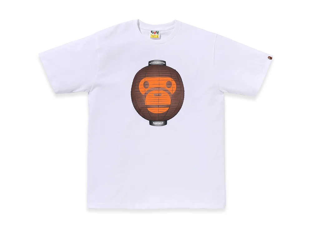 A BATHING APE Baby Milo Lantern Tee "White"
