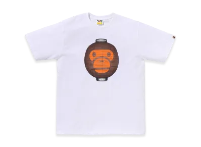 A BATHING APE Baby Milo Lantern Tee "White"