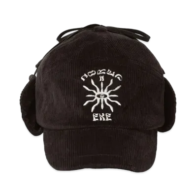 FTW EAR FLAP CAP "BLACK"