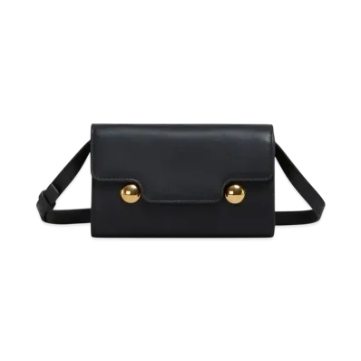 Marni Leather Trunkaroo Clutch "Black"