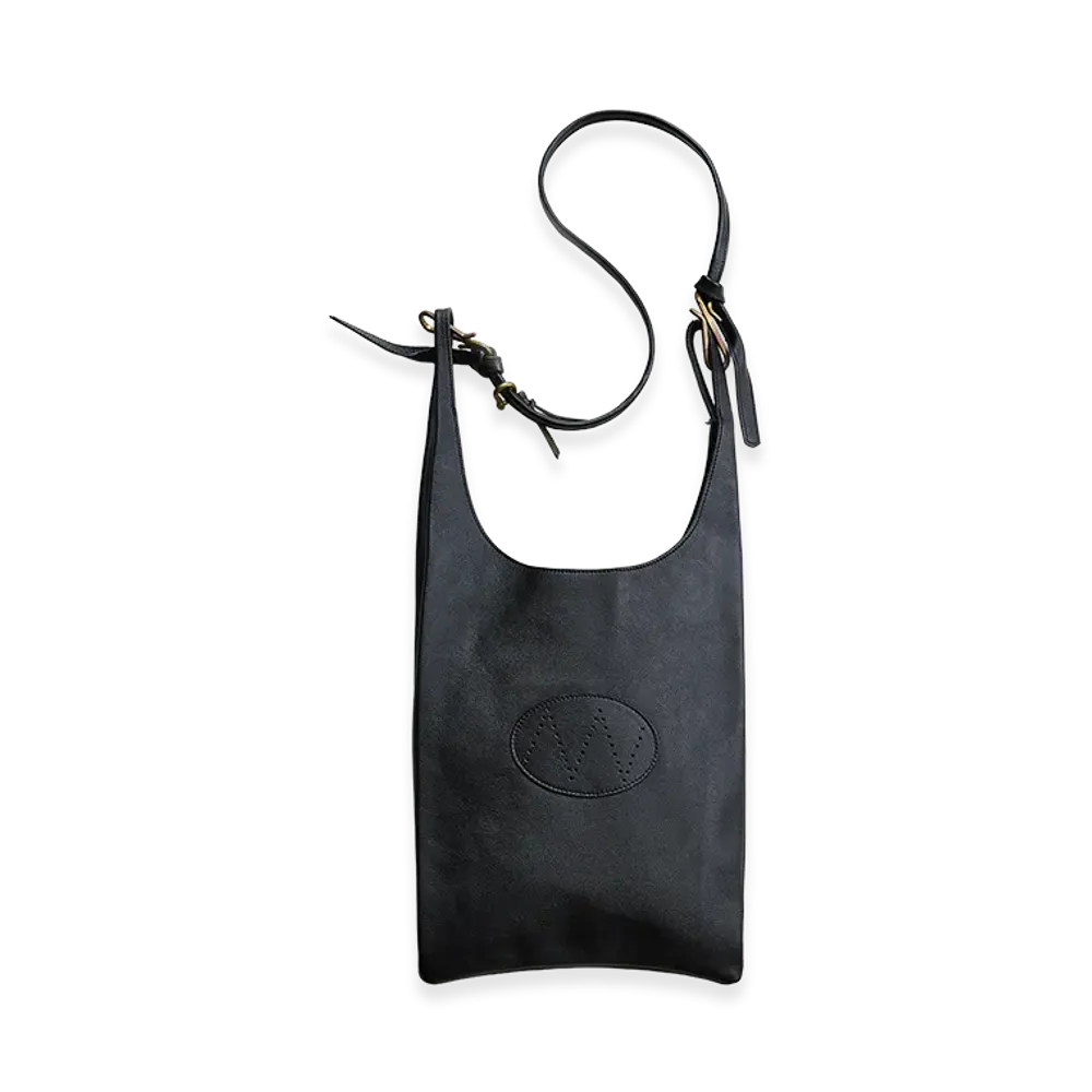 NICENESS Lowe Horse Leather Shoulder Strap Bag "Black"