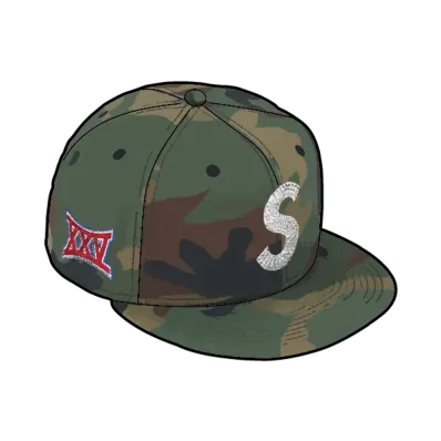 Supreme x Swarovski S Logo New Era "Camo"