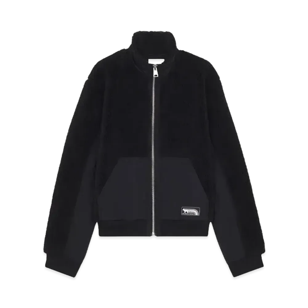 Maison Kitsune Flash Fox Fleece Jacket "Black"