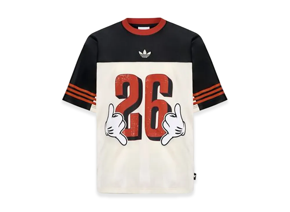 adidas x Disney Mickey Mouse Jersey Sports Short Sleeve T-Shirt "Black"