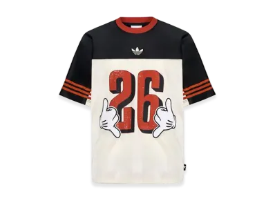 adidas x Disney Mickey Mouse Jersey Sports Short Sleeve T-Shirt "Black"