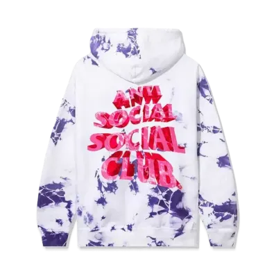 ANTI SOCIAL SOCIAL CLUB FA22 Phaneritic White/Purple Tie Dye Hoodie "White/Purple"