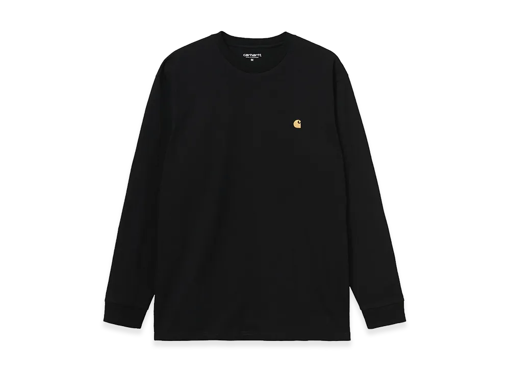 Carhartt WIP L/S Chase T-Shirt "Black/Gold"
