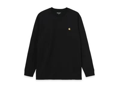 Carhartt WIP L/S Chase T-Shirt "Black/Gold"