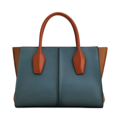 TOD'S Holly Bag Small "Light Blue/Brown/Orange"