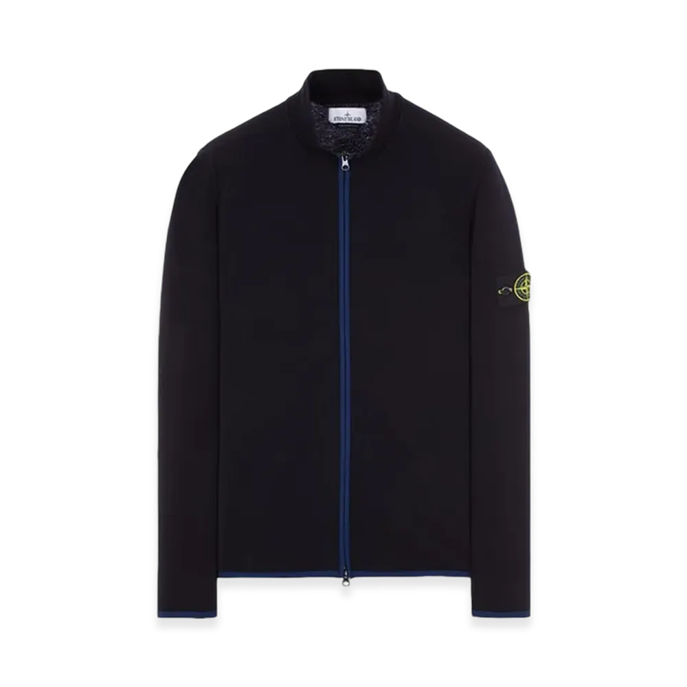 Stone Island 503A1 Stretch Wool Knit Cardigan - 23FW "Navy Blue"