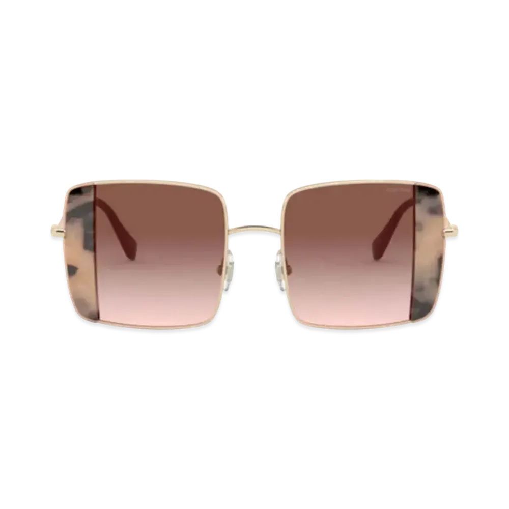 MIU MIU Noir Sunglasses "Matt Dark Brown Gradation Lens"