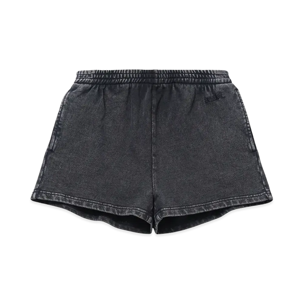 X-Girl Women's Faded Sweat Short Pants "Black"