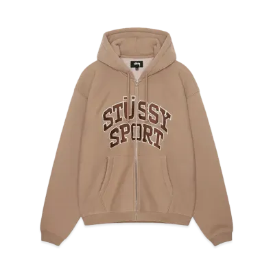 Stussy Sport Zip Hood "Tan"