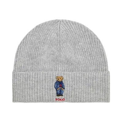 Polo Ralph Lauren Polo Bear Rib Knit Beanie "Gray"