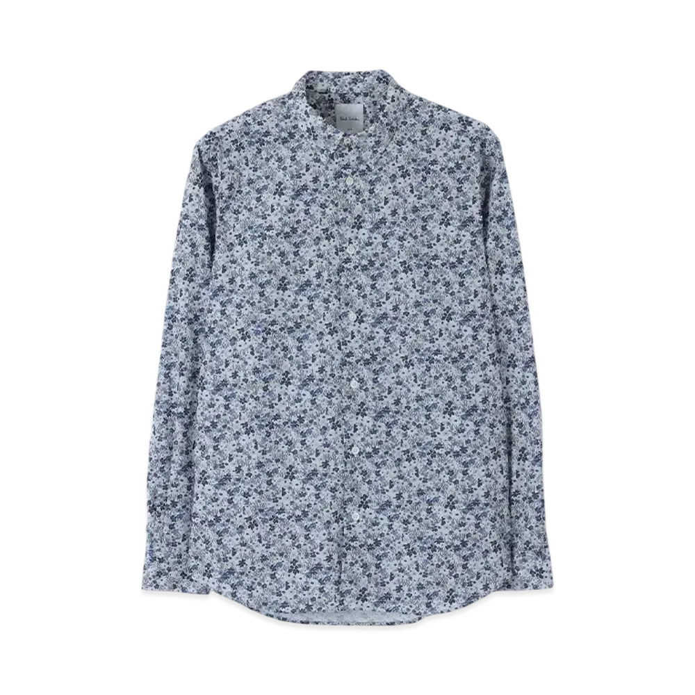 Paul Smith Blue Garden Floral Casual Shirt "Black"