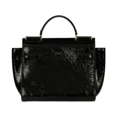 Dolce&Gabbana Sicily 62 Soft Large Crinkle Enamel "Black"