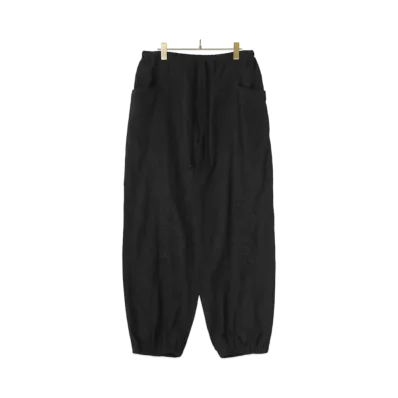 COMOLI Ox Drawstring Pants "Black"