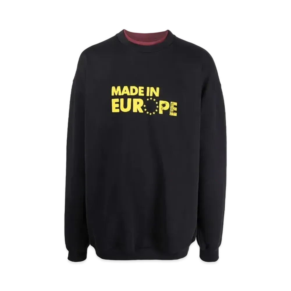 VETEMENTS Print ed Pullover "Black"