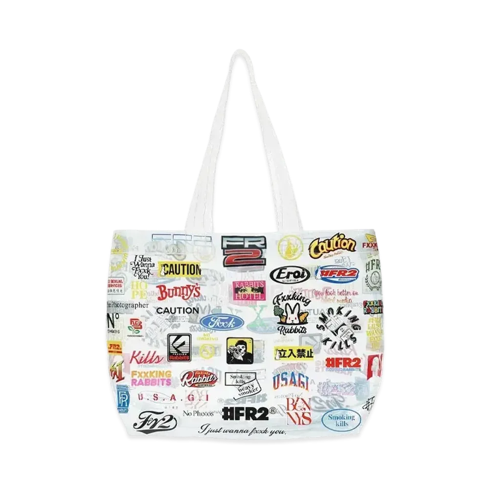 FR2 #FR2 Logos Clear Tote Bag "Clear"