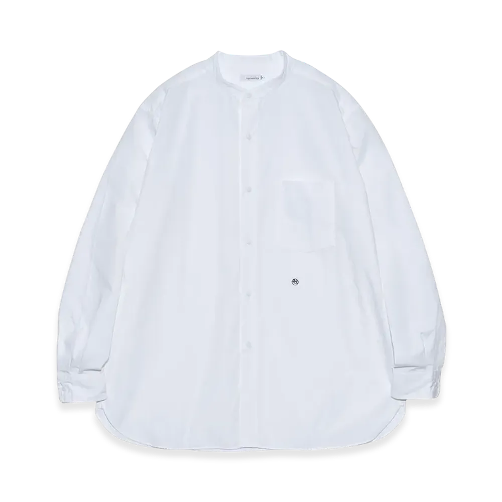 nanamica Band Collar Wind Shirt "OffWhite"