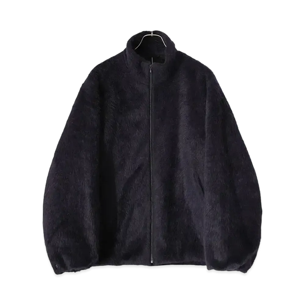 COMOLI Camel Shaggy Jacket "Navy"