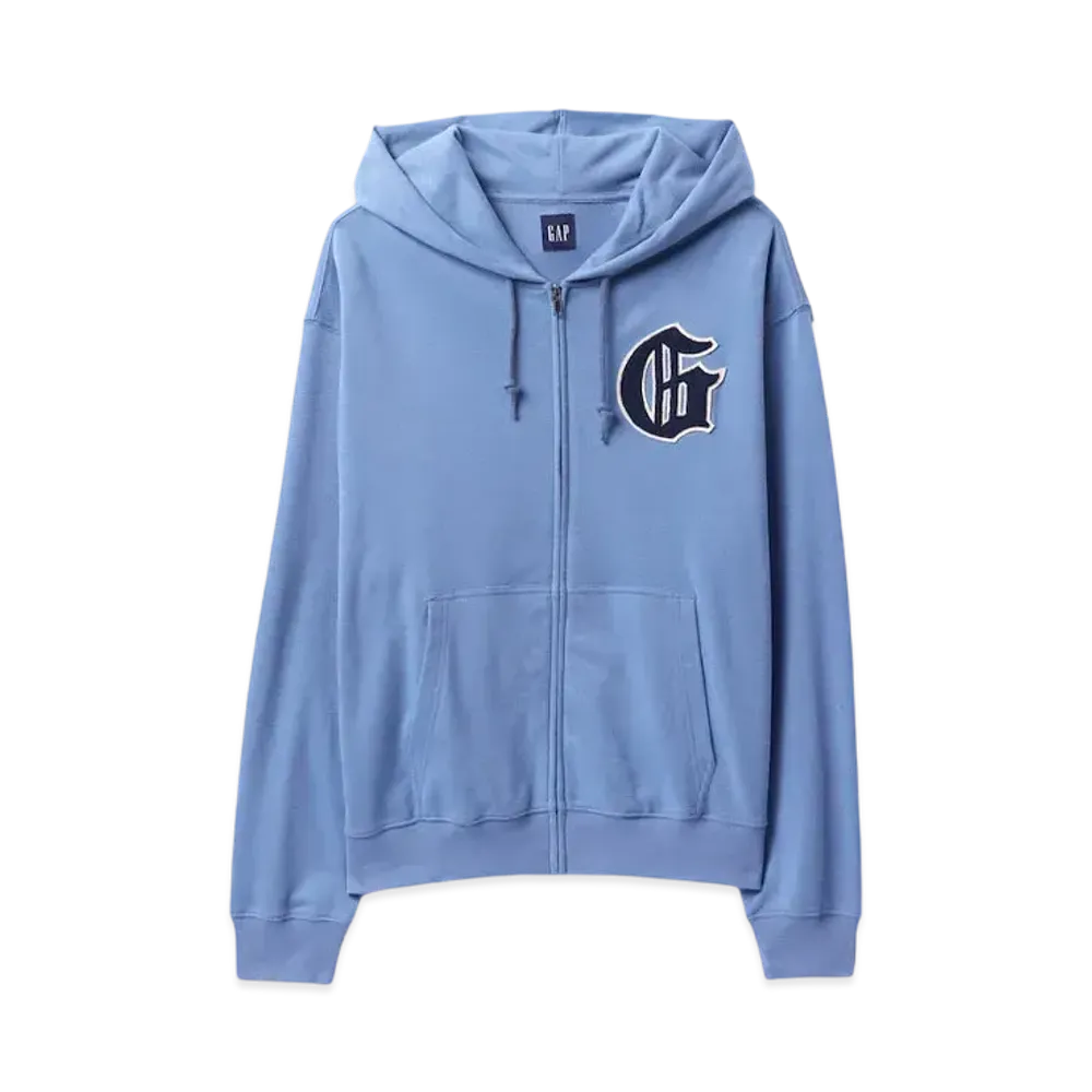 GAP Vintage Soft Gap Logo Zip Up Parka "Soft Corn Flour"