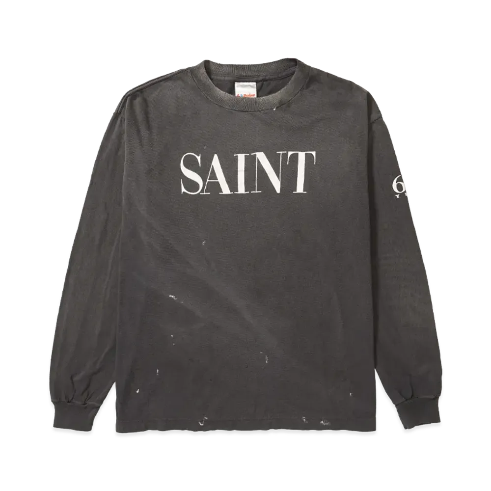 Saint Mxxxxxx LS T-Shirt Saint 666 "Black"