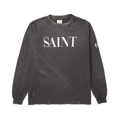Saint Mxxxxxx LS T-Shirt Saint 666 "Black"