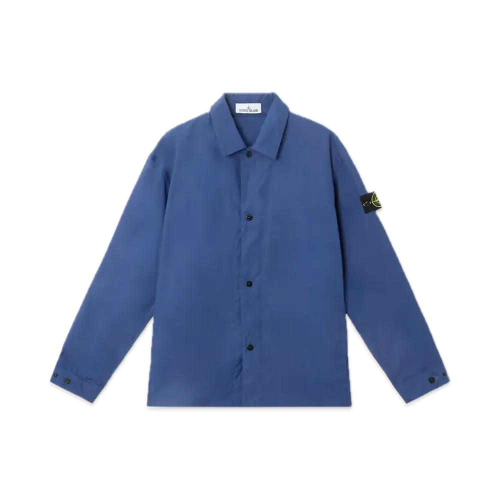 Stone Island 1200013 Supima Cotton Canvas Non-Aqueous Dyeing Technology "Marine Blue"