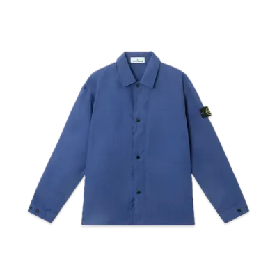Stone Island 1200013 Supima Cotton Canvas Non-Aqueous Dyeing Technology "Marine Blue"