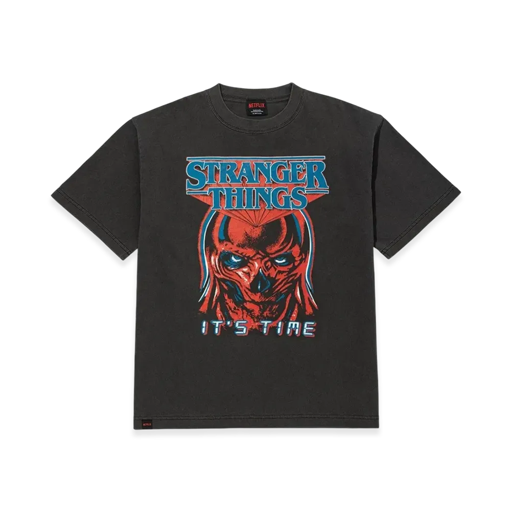 Netflix Stranger Things x V.A. It's time Tee "Black"