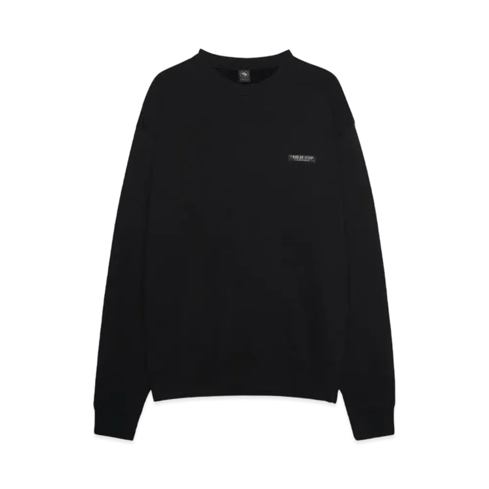 RATS FLEECE CREW NECK SWEAT "BLACK"