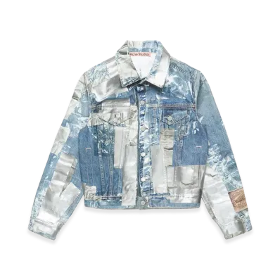 Acne Studios Trompe L'oeil Denim Jacket "Mid Blue"