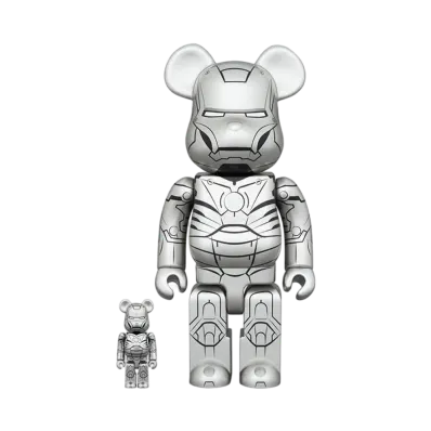 Bearbrick Iron Man Mark II 100% & 400%