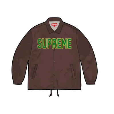 Supreme Spellout Coaches Jacket "Brown"