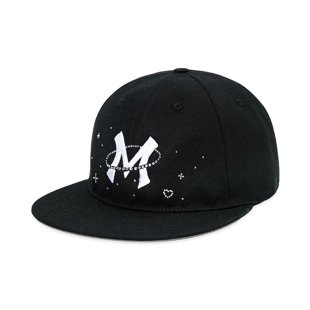 SUPPLIER Moon Rhinestone Baseball Cap "Black"