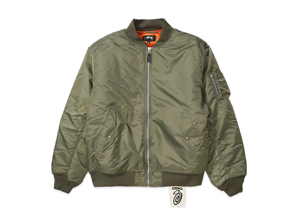 Stussy CDG MA-1 Jacket "Khaki"