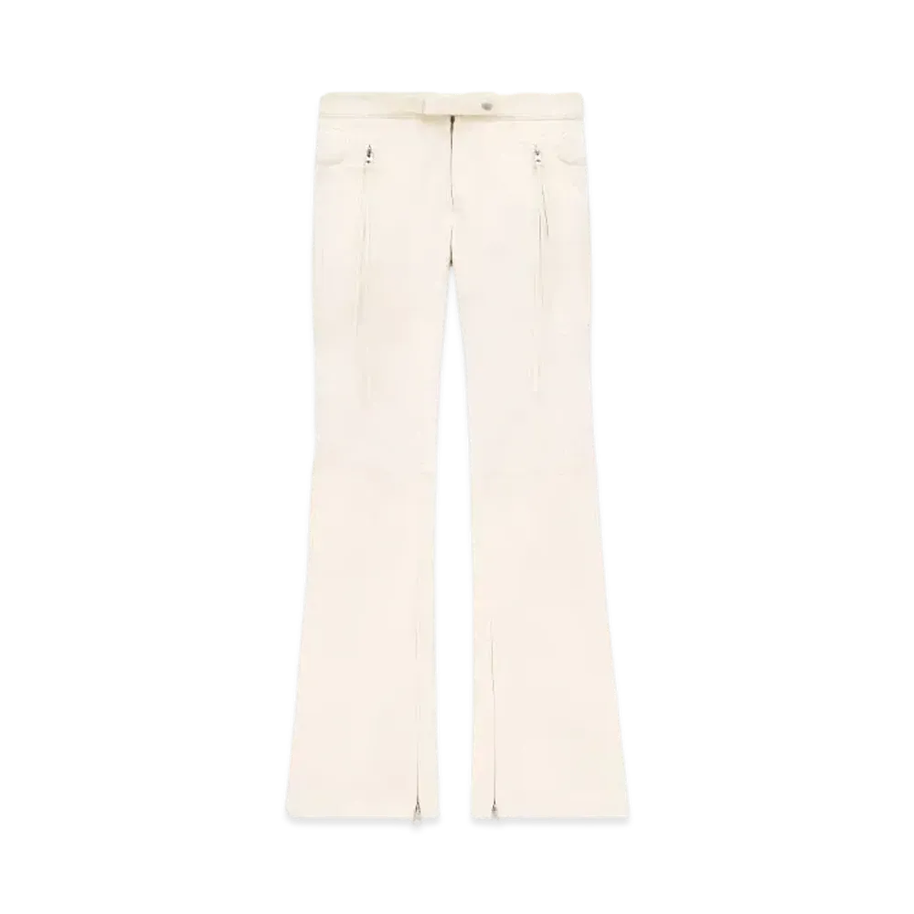 Courreges Racer Cotton Padded Pants "Cream"