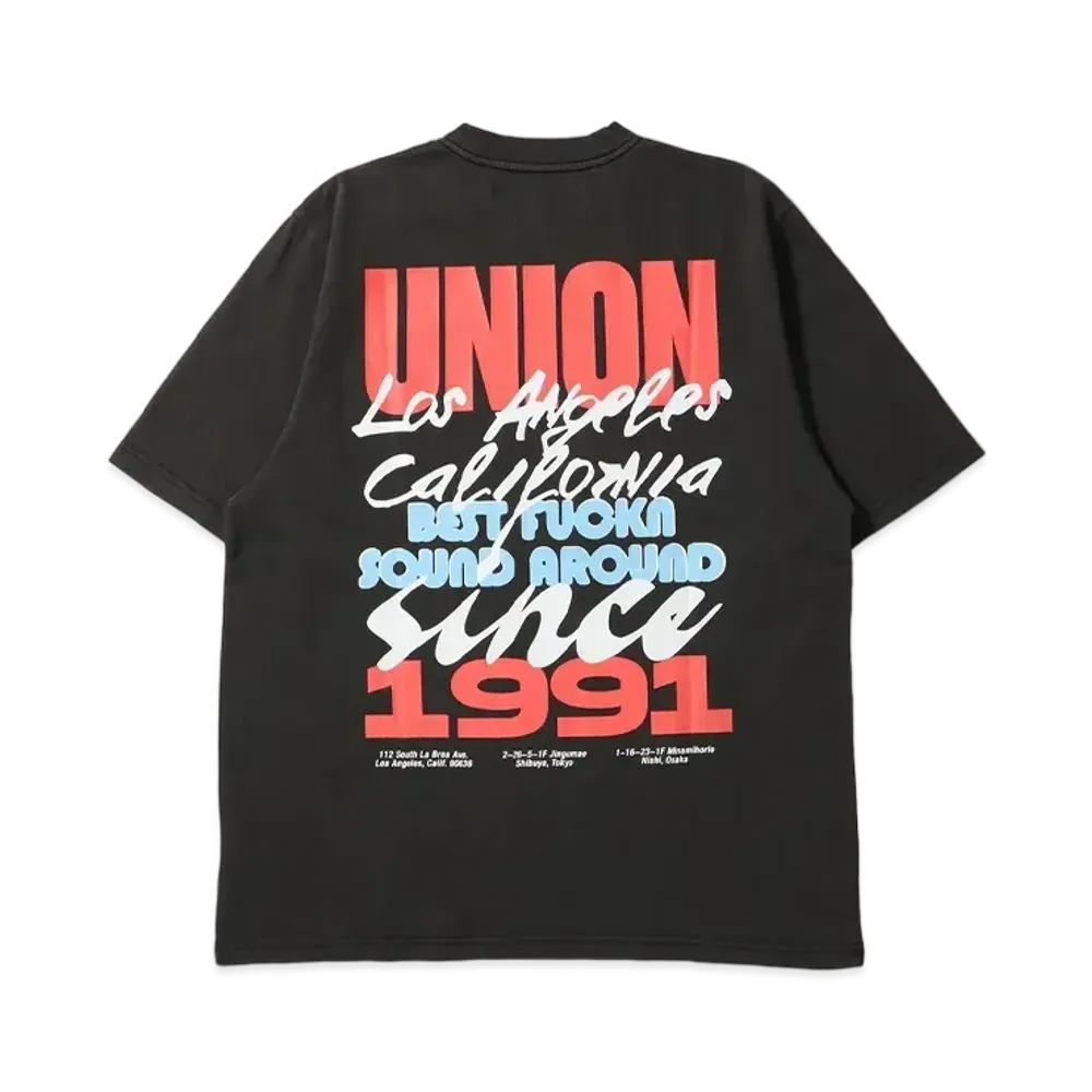 UNION Contrast Tee "Vintage Black"