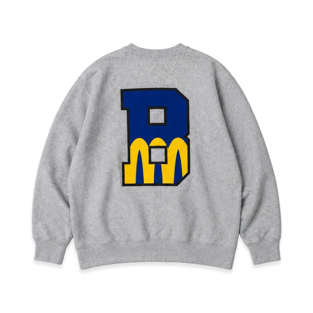 BEAMS x Champion x MIN-NANO Crewneck Sweat "Gray"