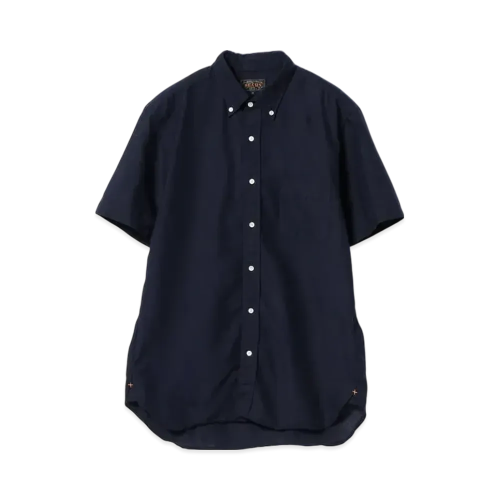 BEAMS B.D. Short Sleeve Coolmax Linen "Navy"