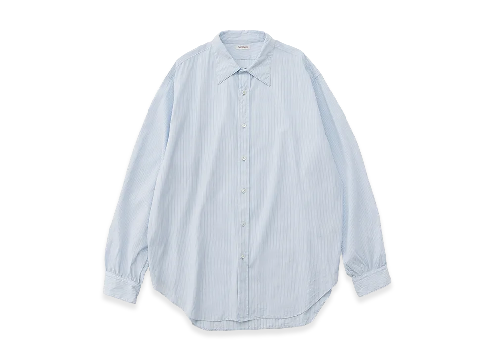 NICENESS E.Mansell Striped Cotton and Summer Wool "Light Blue"