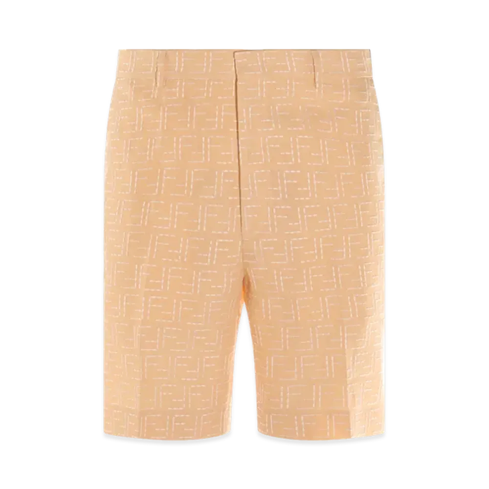 FENDI Bermuda Jacquard FF Shorts "Yellow"