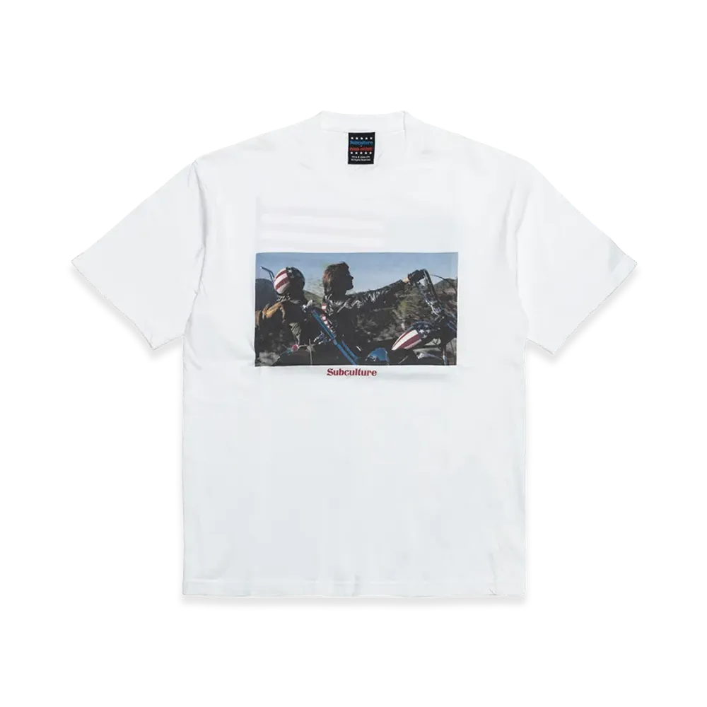 SubCulture x Easy Rider Type-Cbody T-Shirt Captain America "White"