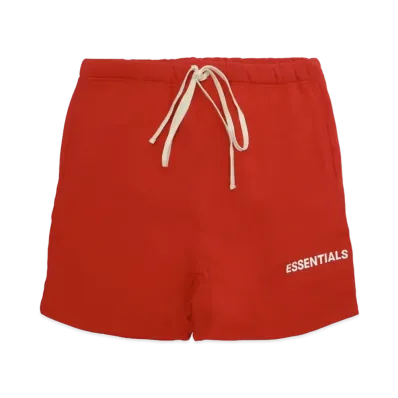 FEAR OF GOD Essentials Graphic Sweat Shorts "Red"