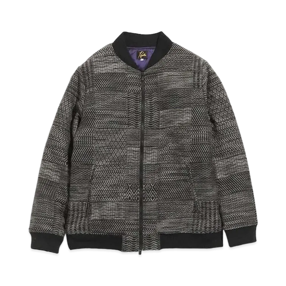 Needles B.B. JACKET - W/N MULTI PATTERN JQ. "Charcoal"