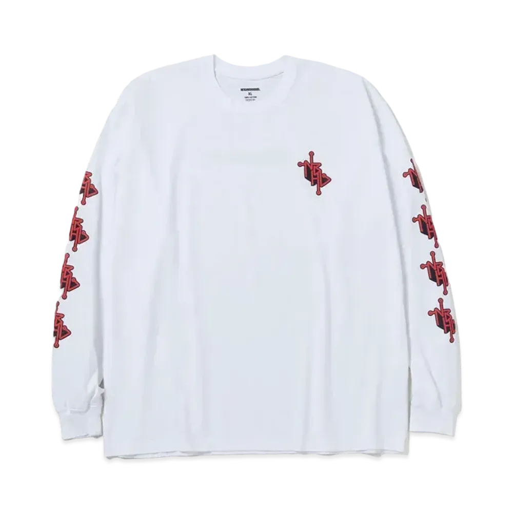 NEIGHBORHOOD NH . Tee LS-12 "White"