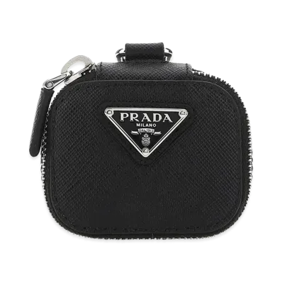 PRADA Leather Air Pods Case "Black"
